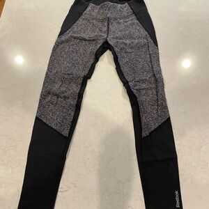 Reebok Black and Gray Leggings